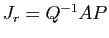 $ J_r = Q^{-1}AP$