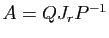 $ A=QJ_rP^{-1}$