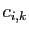 $ c_{i,k}$