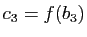 $ c_3=f(b_3)$