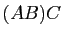$ (AB)C$