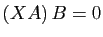 $ (XA) B=0$