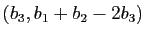 $ (b_3,b_1+b_2-2b_3)$