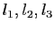 $ l_1,l_2,l_3$
