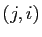 $ (j,i)$