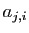 $ a_{j,i}$