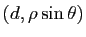 $ (d,\rho \sin \theta)$