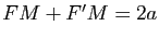$ FM+F'M=2a$