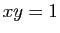 $ xy=1$