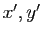 $ x',y'$