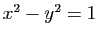 $ x^2-y^2=1$