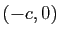 $ (-c,0)$