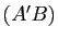 $ (A'B)$