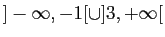 $ ]-\infty,-1[\cup]3,+\infty[$