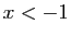 $ x<-1$