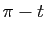 $ \pi-t$