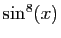 $ \sin^8(x)$