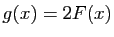 $ g(x)=2F(x)$