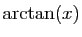 $ \arctan(x)$