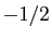 $ -1/2$