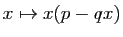$ x\mapsto x(p-qx)$