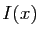 $ I(x)$