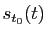 $ s_{t_0}(t)$