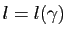 $ l=l(\gamma)$