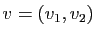$ v=(v_1,v_2)$