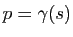 $ p=\gamma(s)$