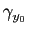 $ \gamma_{y_0}$