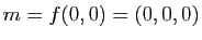 $ m=f(0,0)=(0,0,0)$