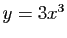 $ y=3x^3$
