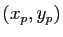 $ (x_p,y_p)$