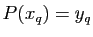 $ P(x_q)=y_q$