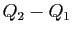 $ Q_2-Q_1$