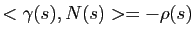$ <\gamma(s),N(s)>=-\rho(s)$