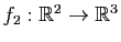 $ f_2:\mathbb{R}^2\to \mathbb{R}^3$