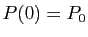 $ P(0)=P_0$