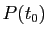 $ P(t_0)$