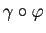 $ \gamma \circ \varphi$