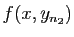 $ f(x,y_{n_2})$