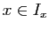 $ x\in I_x$