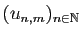 $ (u_{n,m})_{n\in\mathbb{N}}$