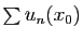 $ \sum u_n(x_0)$