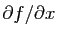 $ \partial f/\partial x$
