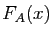 $ F_A(x)$