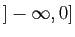 $ ]-\infty,0]$