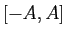$ [-A,A]$