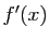 $ f'(x)$